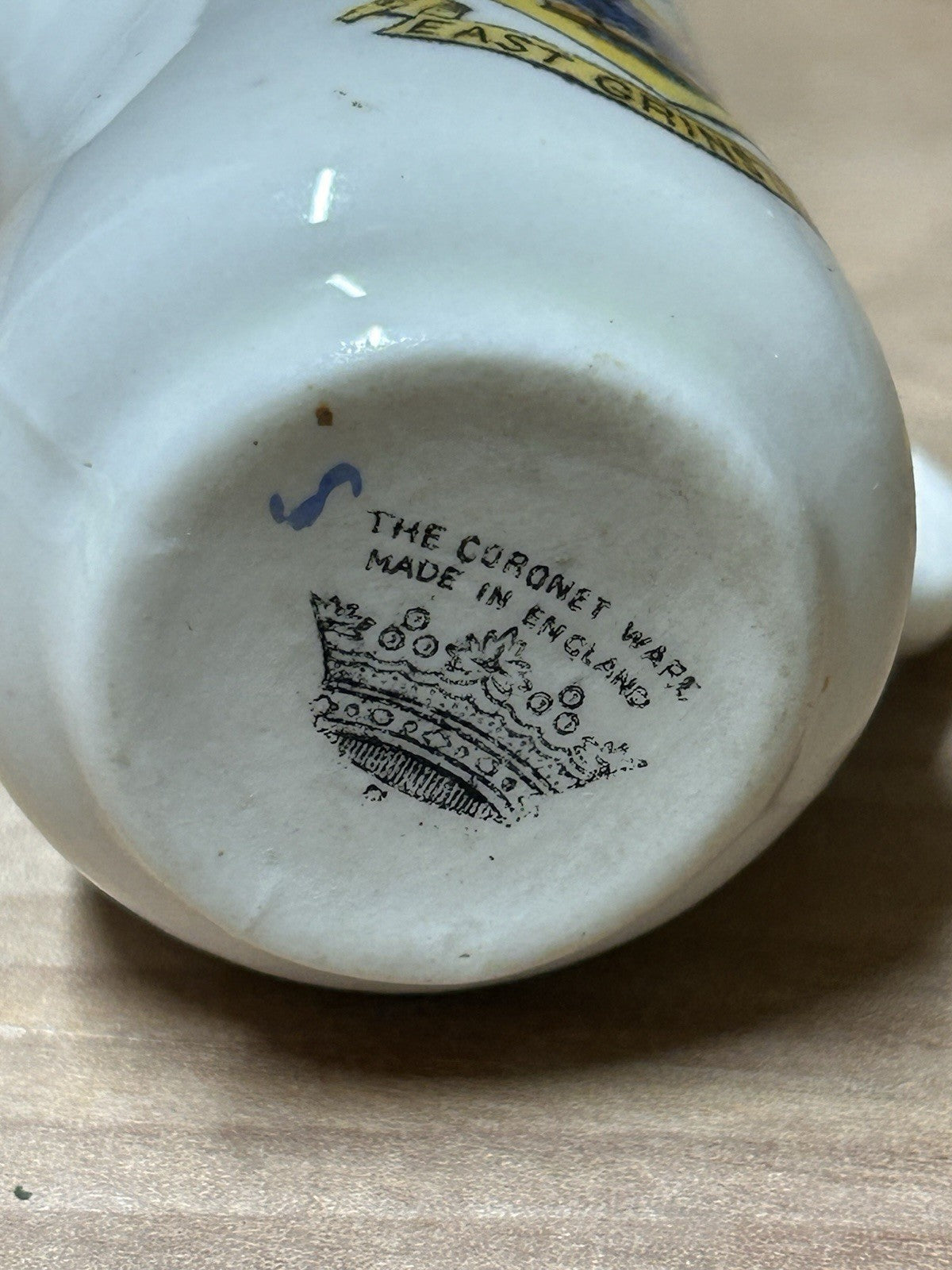Miniature Crested China Jug – East Grinstead Crest, The Coronet Ware England