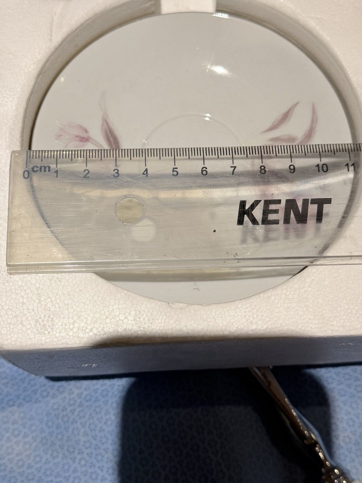 Luna Regent China Espresso Set Service 12 Pink Floral Boxed Demitasse