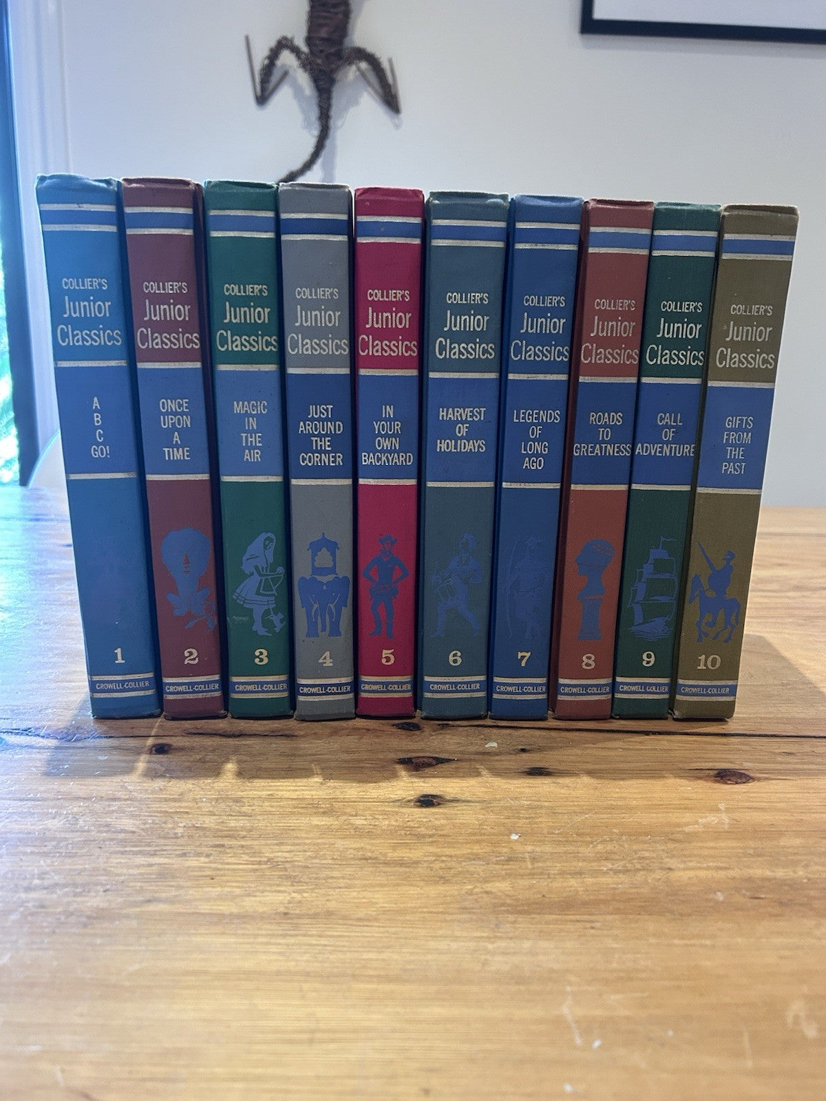 Collier’s Junior Classics 1962 Full Set Volumes 1–10 Illustrated Stories HC Book