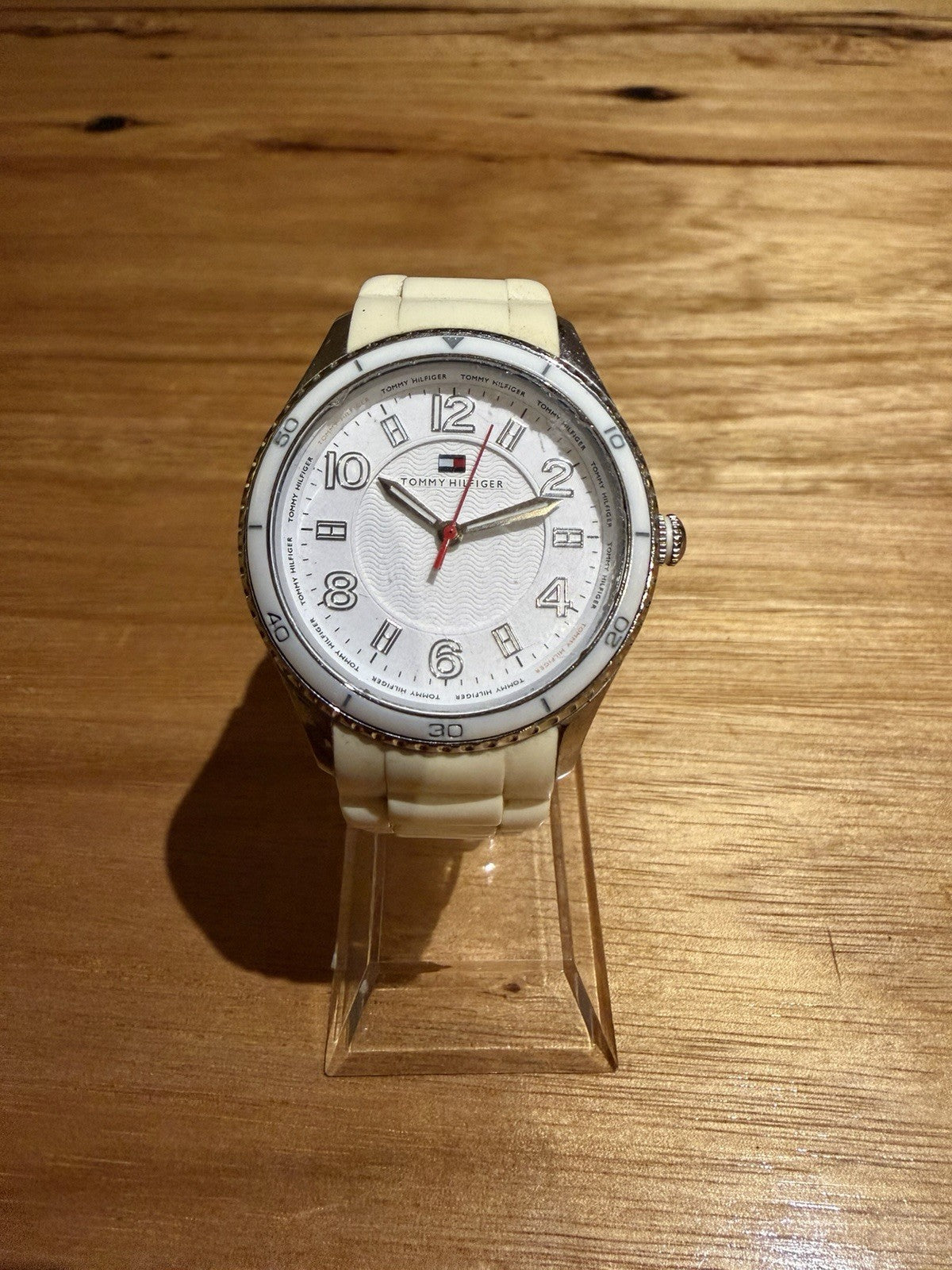 Tommy Hilfiger TH.147.3.29.1057 White Silicone Ladies Quartz Watch Working