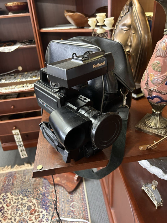Vintage National Saticon VHS Video Camera WV-P200N + Original Bag
