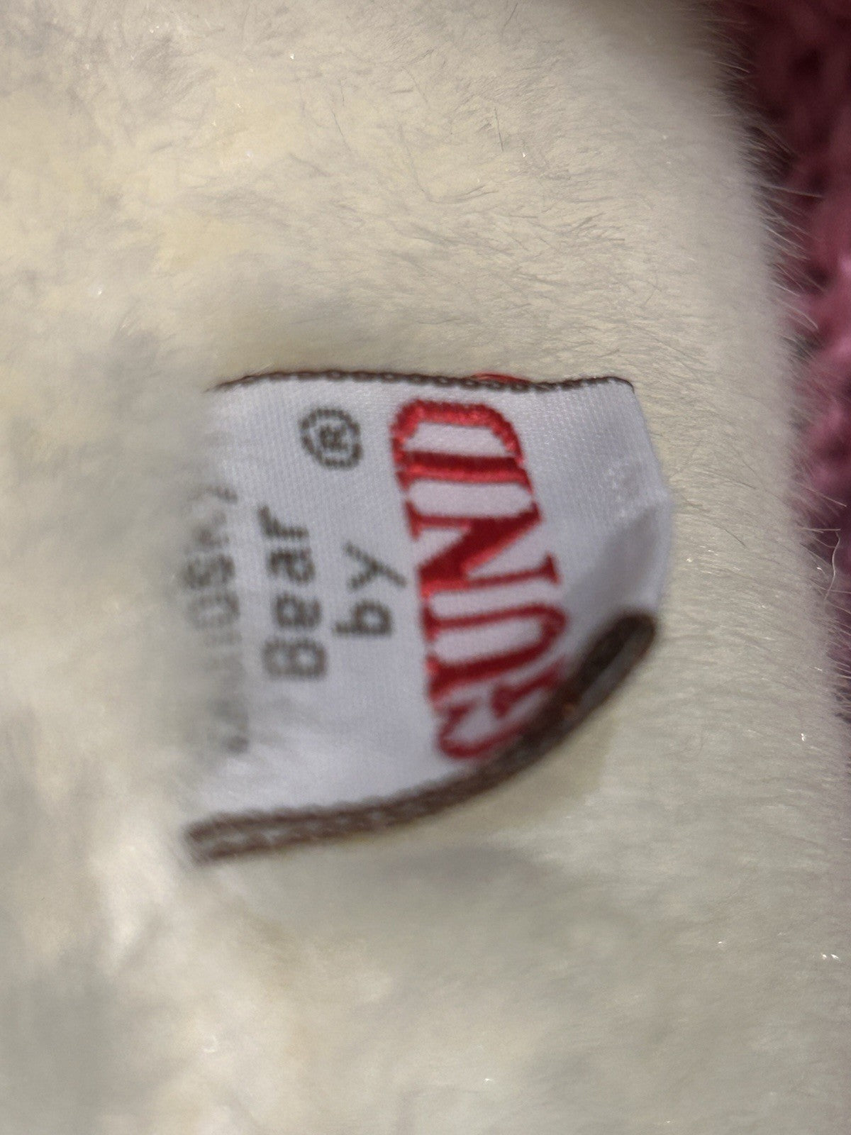 GUND Bialosky Friends Teddy Bear Pink Knitted Jumper Plush Soft Toy W Orig Tag