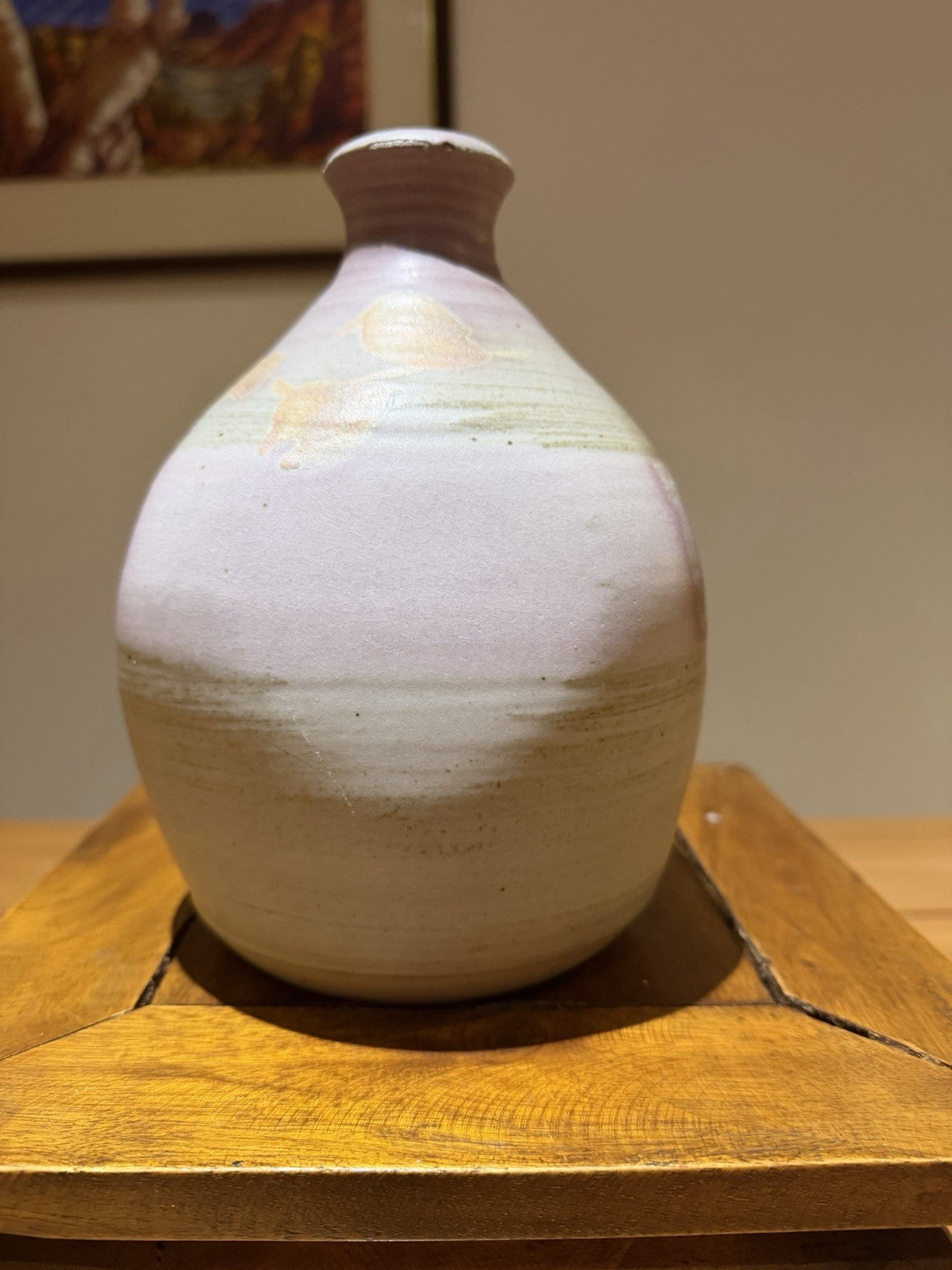 Bruce Morrow Australian Studio Pottery Vase 1988 Ballet Artist Signed 18cm