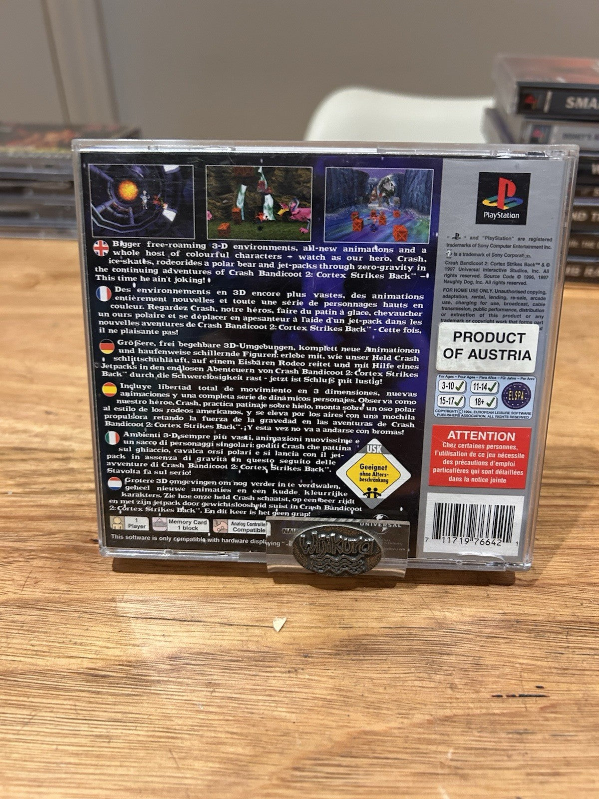 Crash Bandicoot 2 Cortex Strikes Back PS1 Platinum PAL Complete AU