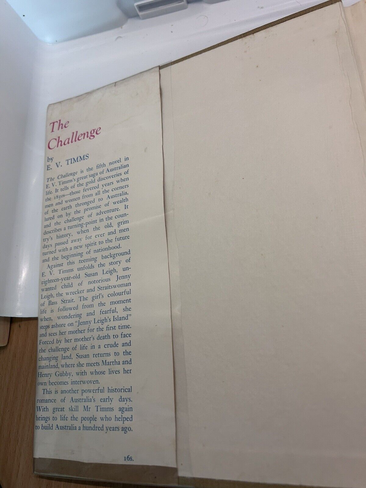 2 X 1st Edition The Beckoning Shore (1950)  & The Challenge (1952)  E. V. Timms