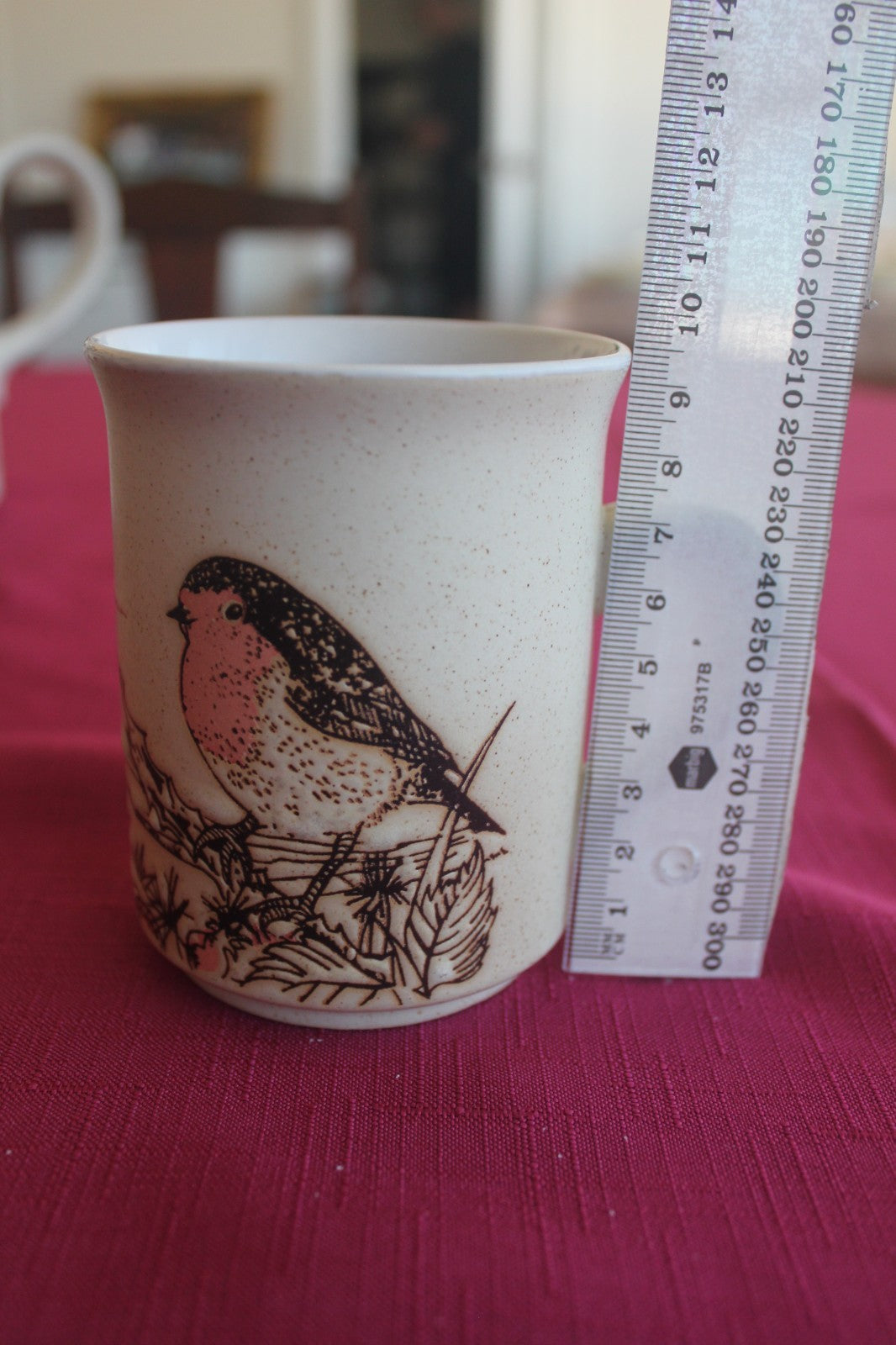 Vintage Ashdale Pottery England Robin Tea Set – Teapot + 4 Mugs – c1981