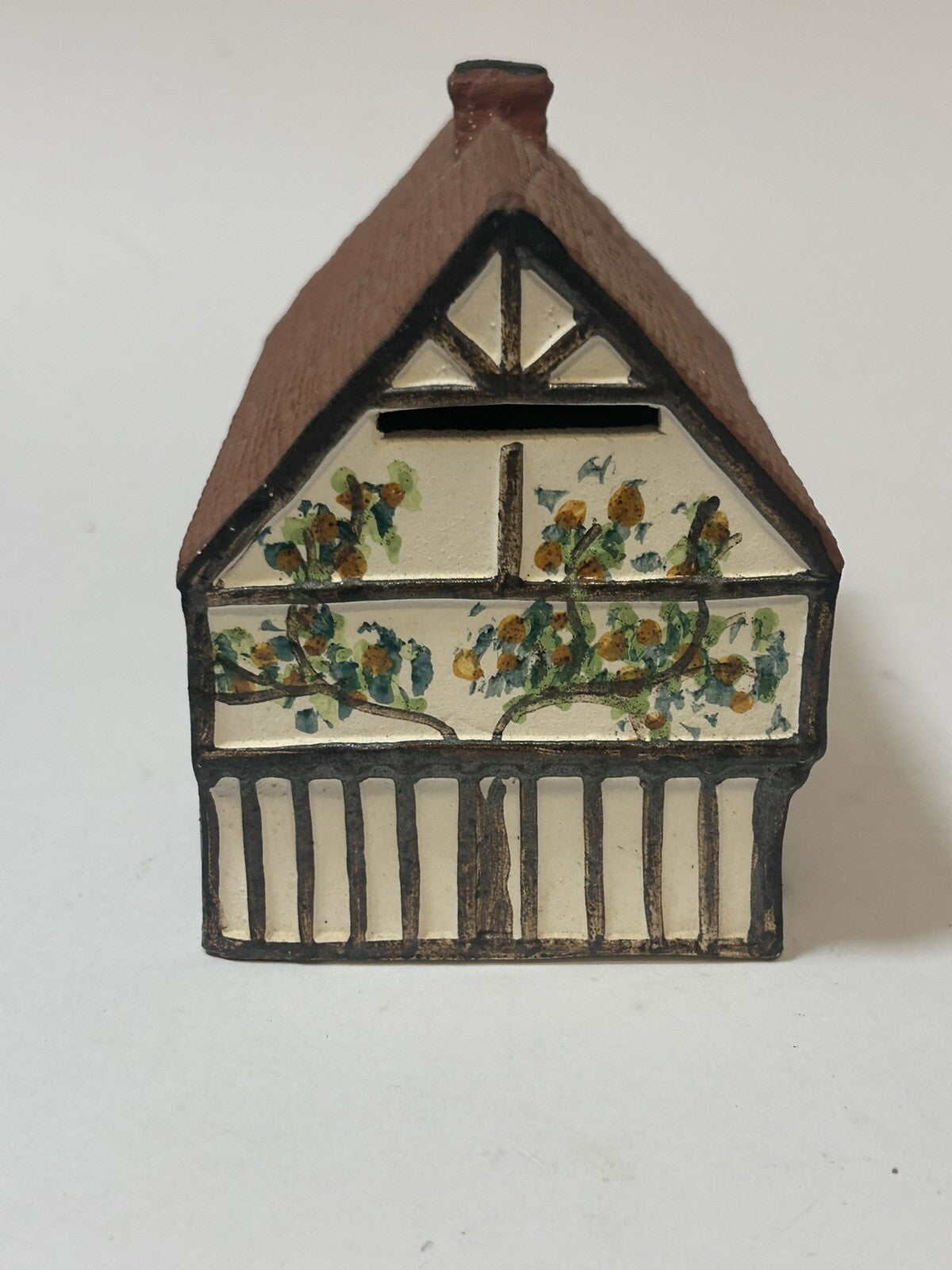 Vintage 1981 O’Donoghue Pottery Rye Tudor Cottage Money Box Hand painted