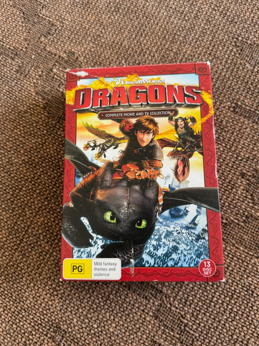 DreamWorks Dragons | DVD Complete Movie & TV Collection | 13 Disc Box Set | PAL