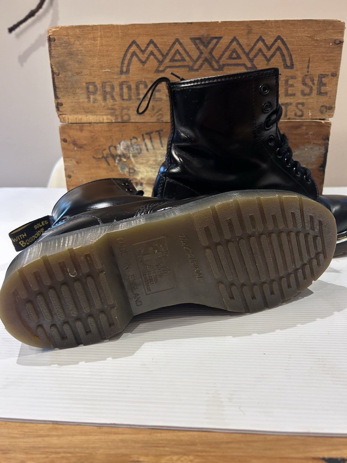 Dr. Martens 1460 UK8/Euro 42 Made in England Boots | MIE Black Smooth Leather