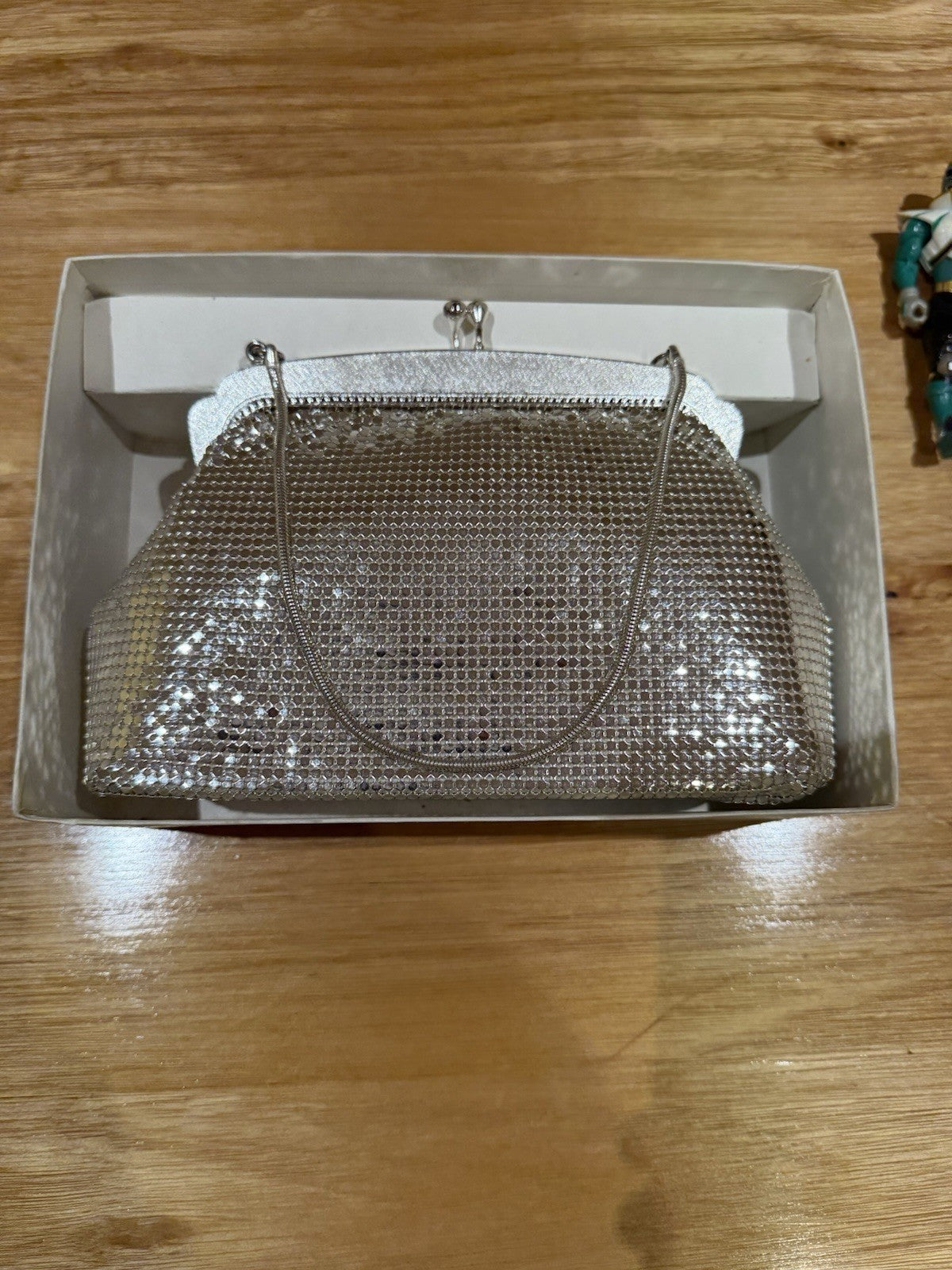 Vintage Oroton Mesh Evening Bag & Coin Purse Set Silver Tone Australia