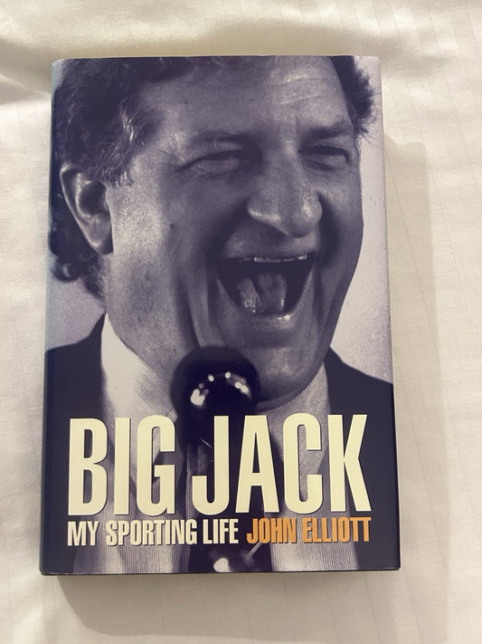 Big Jack John Elliott Signed 1st Ed 2003 HC Carlton AFL Biography