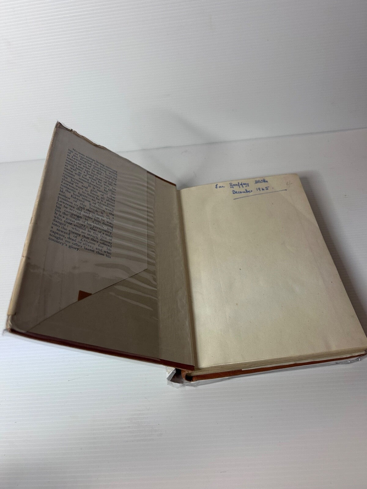 Lawrence: The Story of His Life 1945 HC DJ Edward Robinson OUP T.E. Lawrence