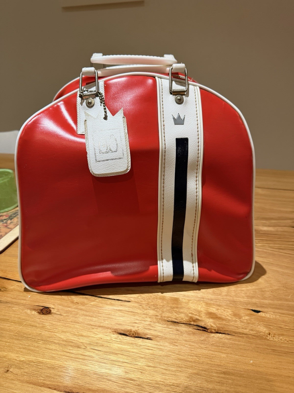 Vintage Brunswick Mixer II Bowling Ball Set c.1968–1970 Undrilled Bag And Shoes