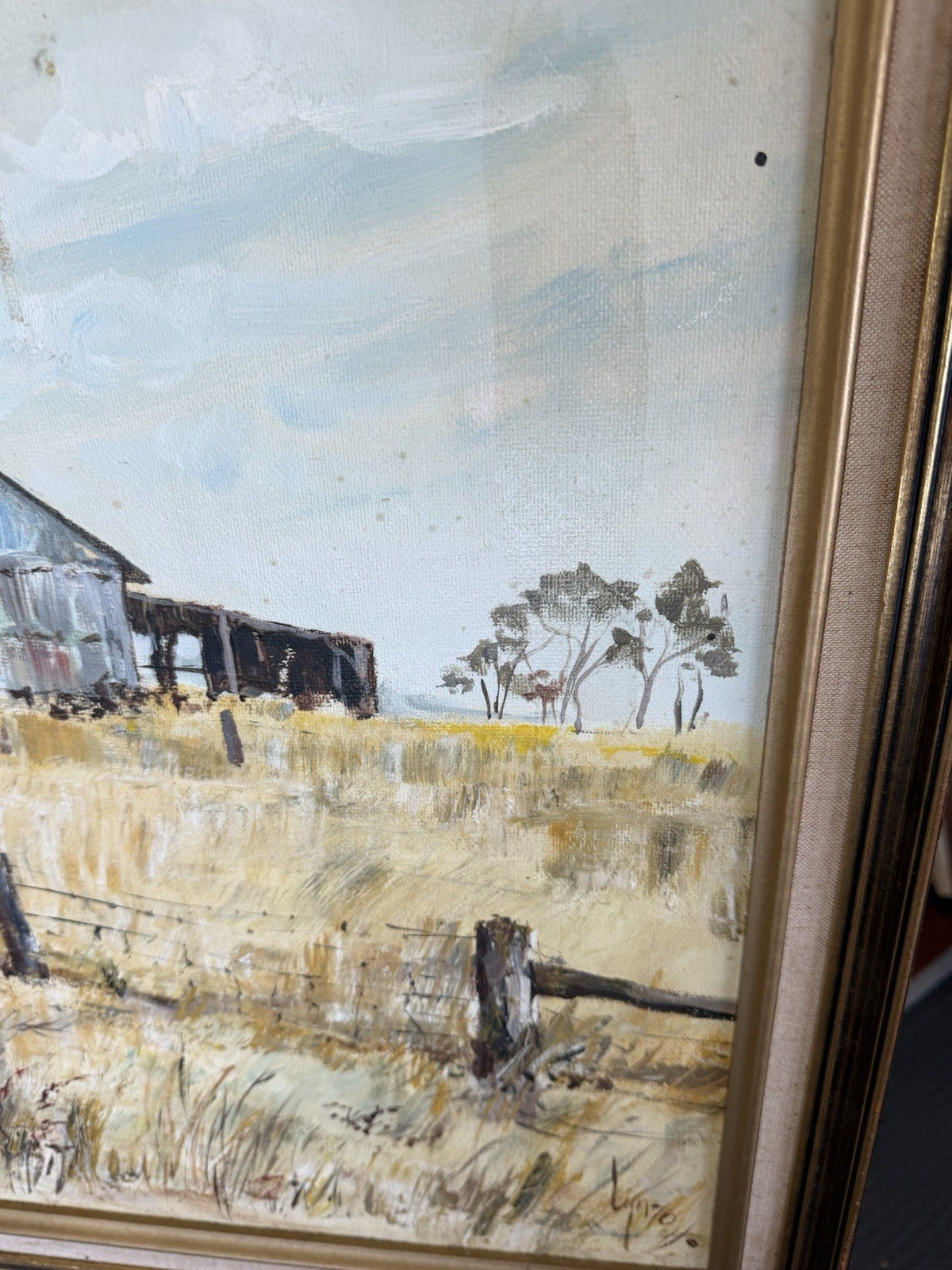 Lyn Robins Original Oil Painting Near The Mount SA Australian Landscape Artist