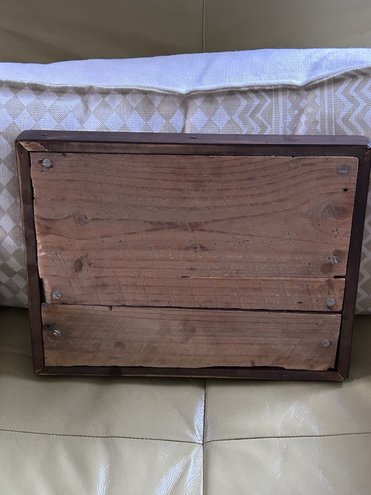 SPC Shepparton Vintage Fruit Crate End Framed Sign Australian Timber Box
