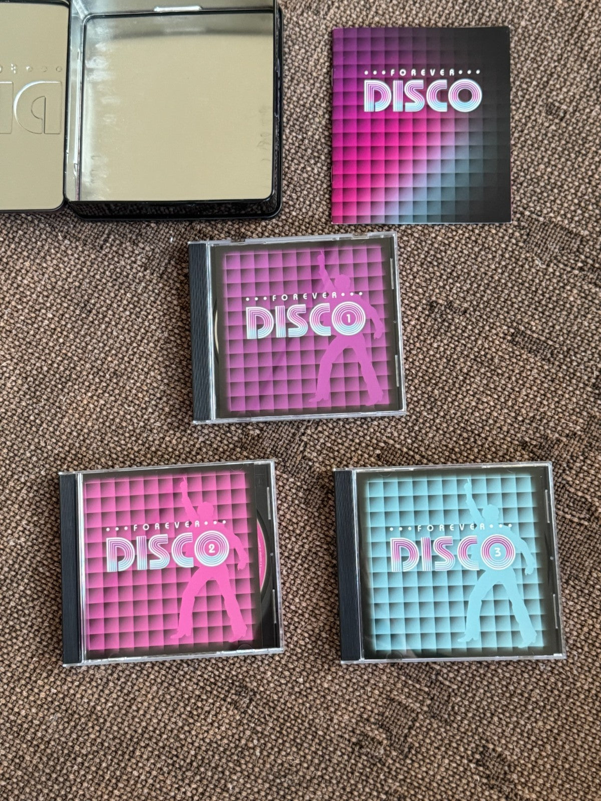 Forever Disco | 3CD Compilation Box Set Metal Tin | Bee Gees Donna Summer YMCA