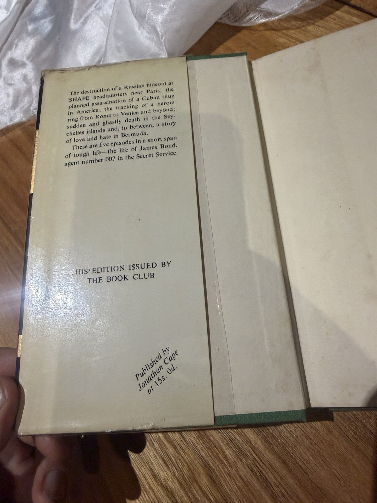 Ian Fleming For Your Eyes Only 1960 Book Club HC DJ James Bond 007 1st Thus