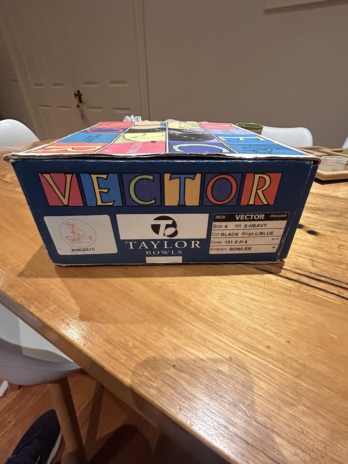 Taylor Vector Size 4 X-Heavy Lawn Bowls Approved 2032 Dual Stamp Boxed