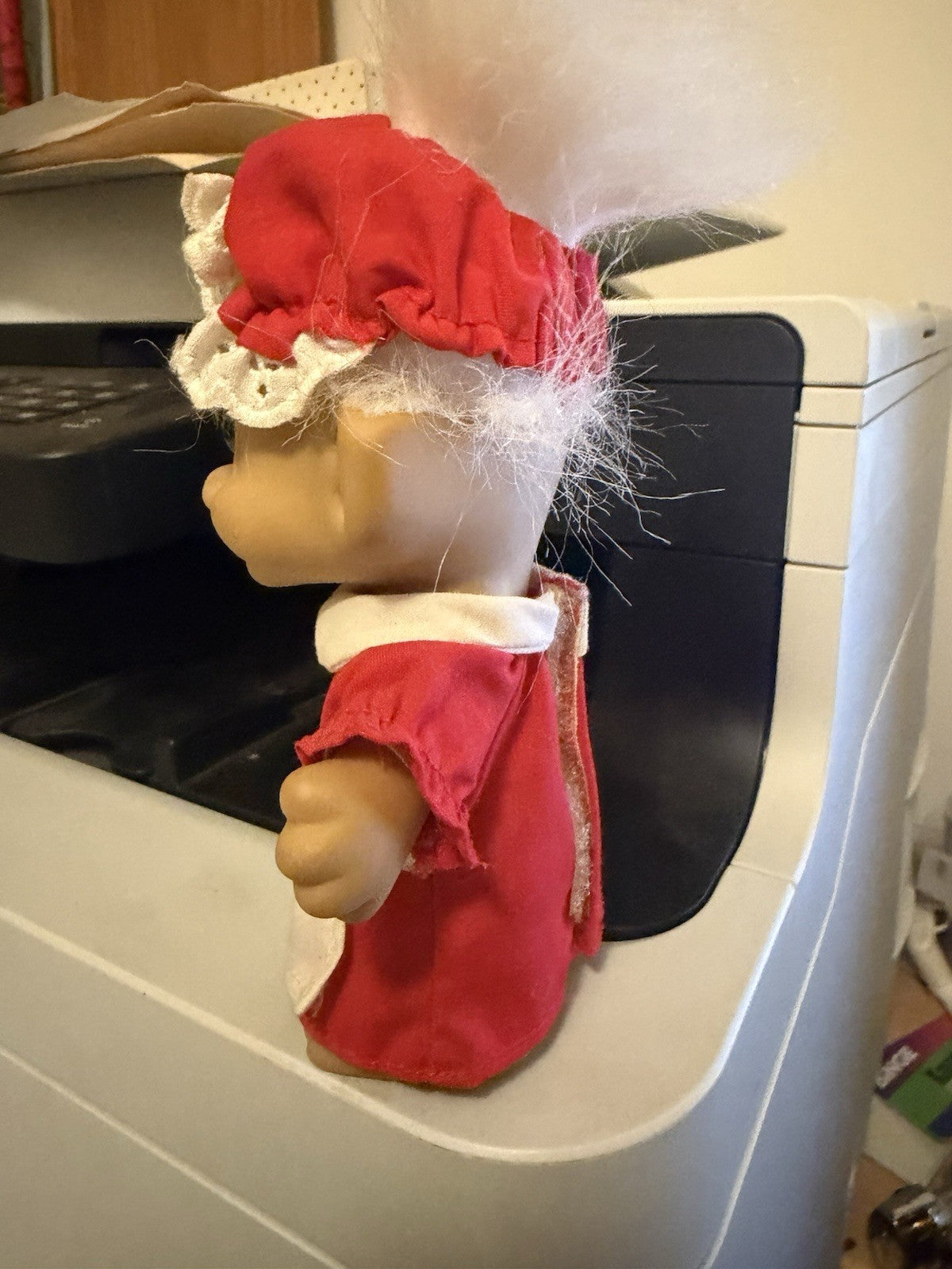Vintage Russ Berrie Christmas Troll Doll Mrs Claus Santa 1980s No 18279