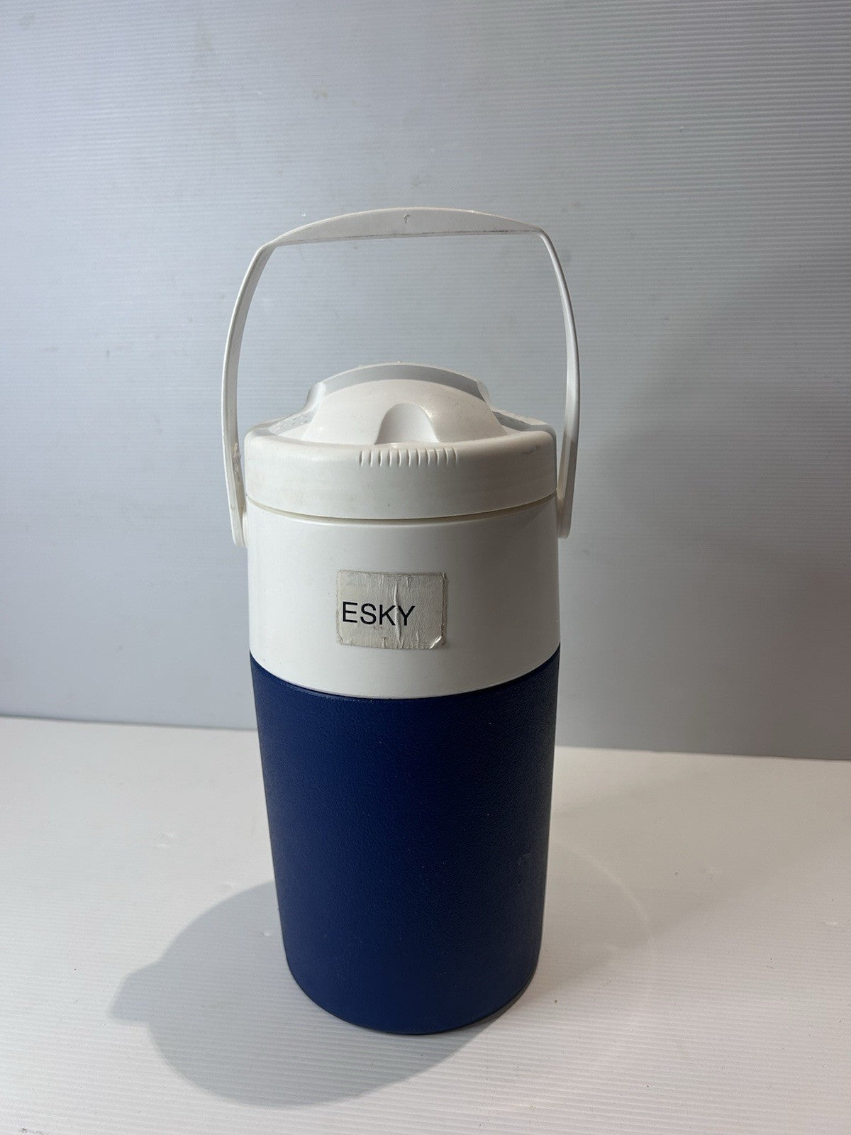 Vintage Esky by Nylex 1L Thermos Jug Blue White Made in Australia Cooler