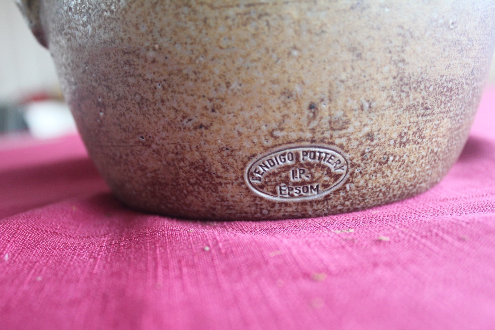 Bendigo Pottery Lidded Stoneware Crock – Australian Handmade – Rustic Studio Pot