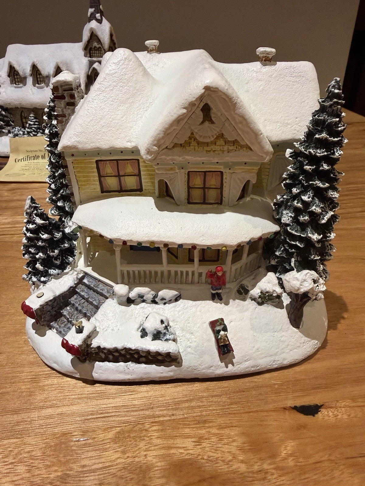 Thomas Kinkade Hawthorne Village Victorian Homestead House 2001 No Cord