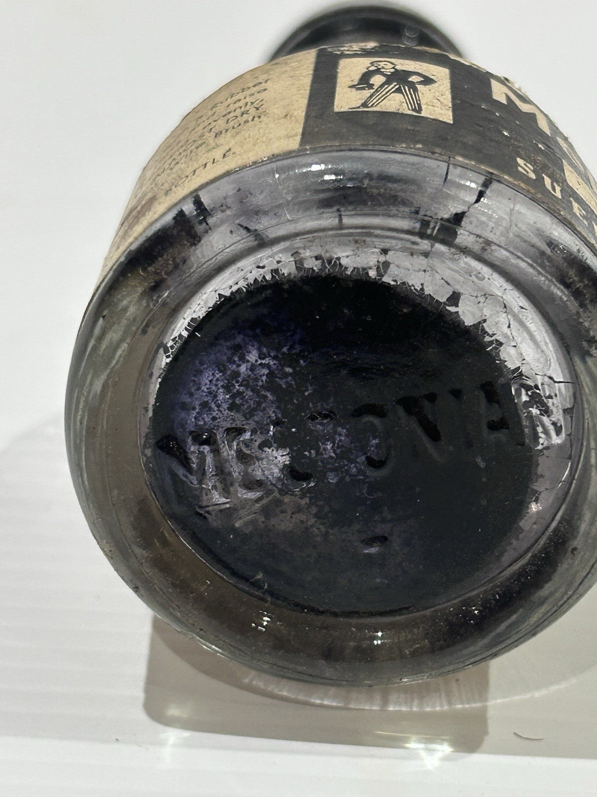 Vintage Meltonian Black Suede Cleaner Bottle 1950s Williamstown VIC