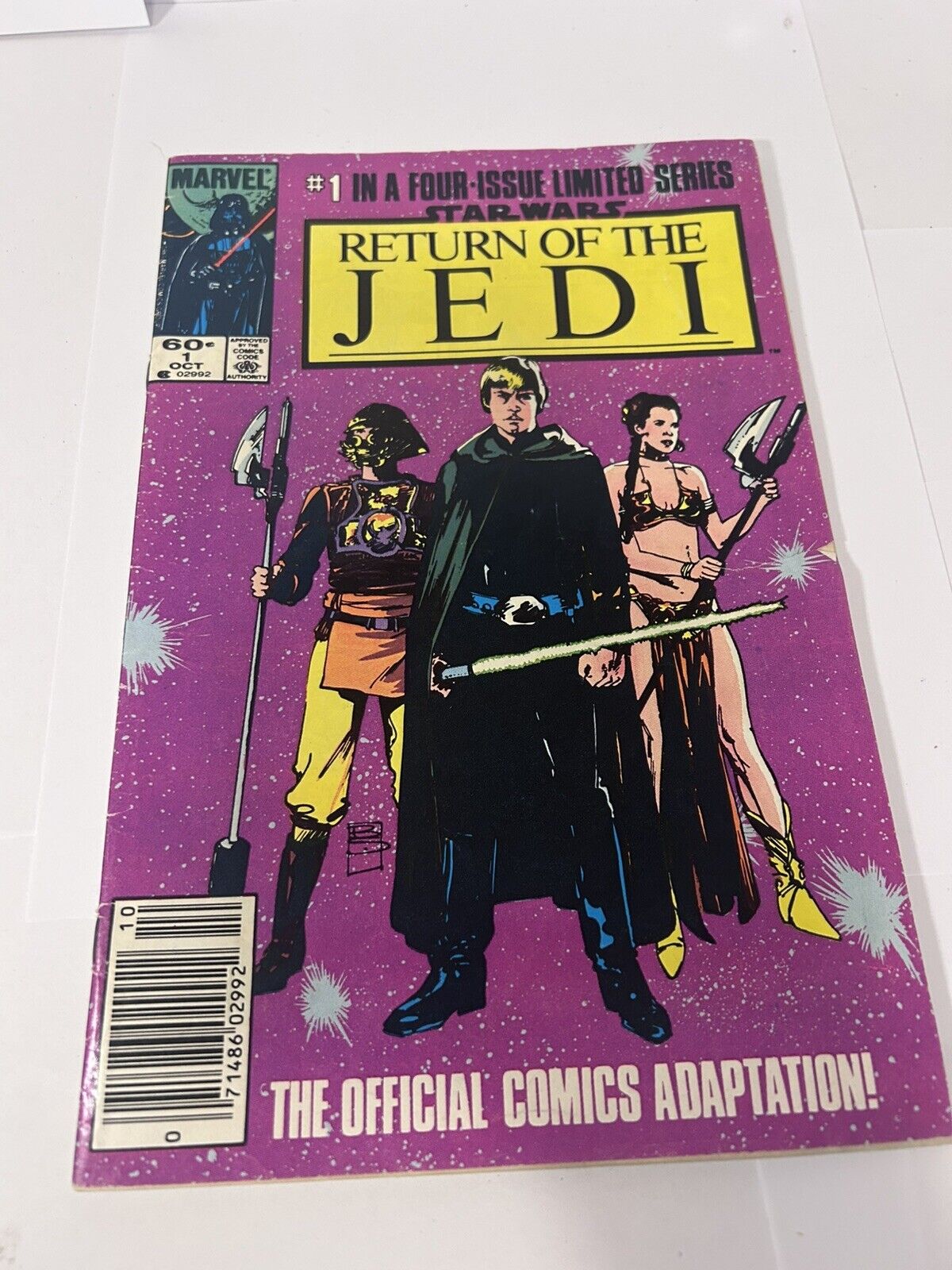 Star Wars: Return of the Jedi Comic Books Complete Set of 4 Marvel Comics 1983