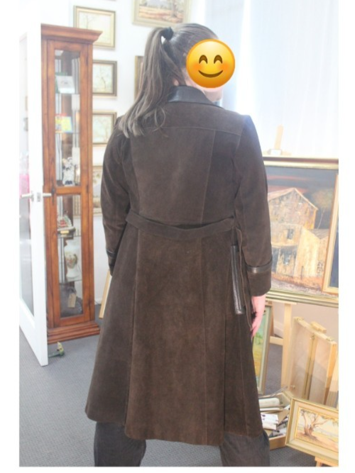 Vintage Jeffrey Brownleader London Brown Suede Leather Coat – Made in England