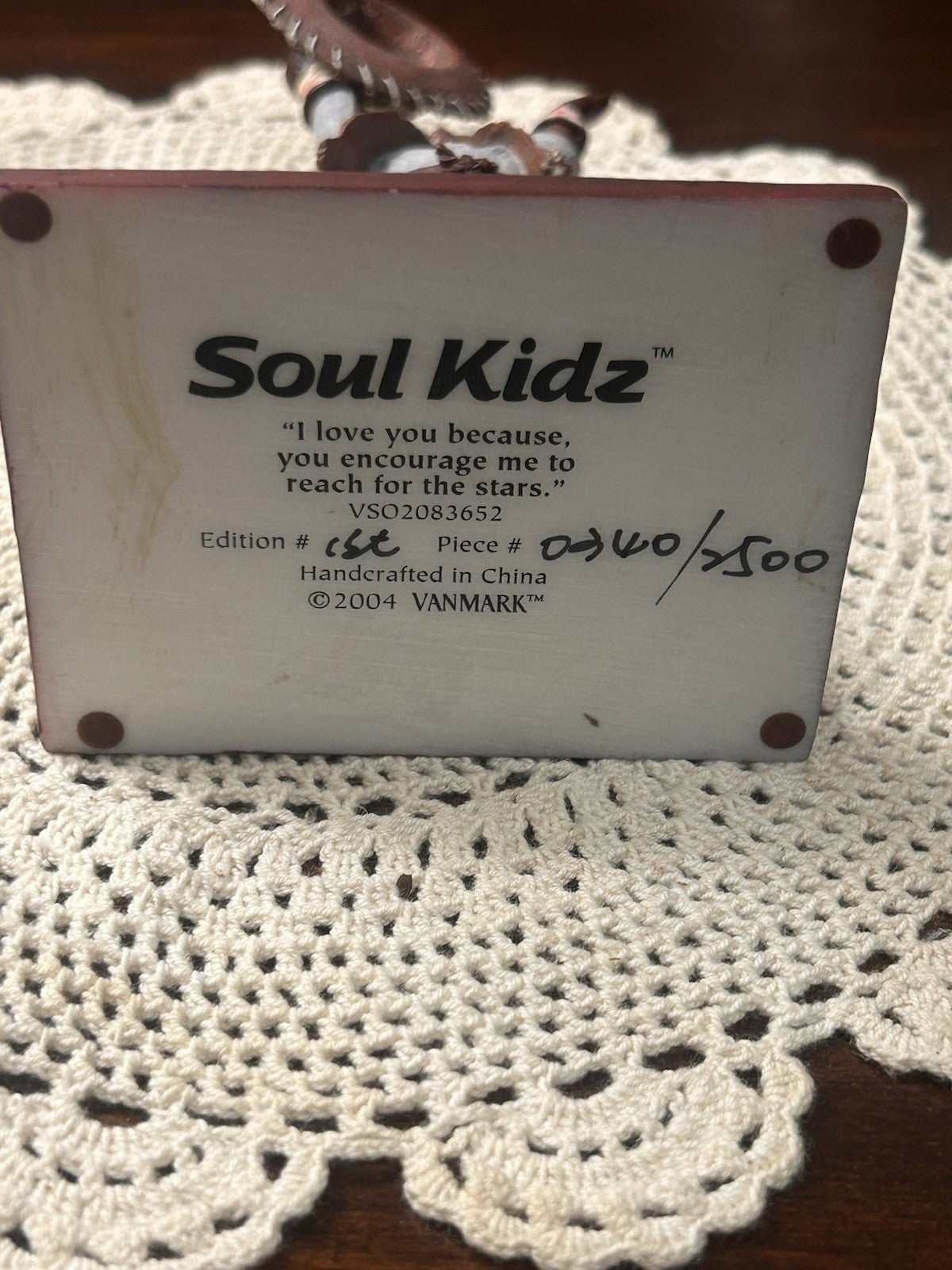 Vanmark Soul Kidz “Reach for the Stars” Limited Edition Figurine 2004 16 cm