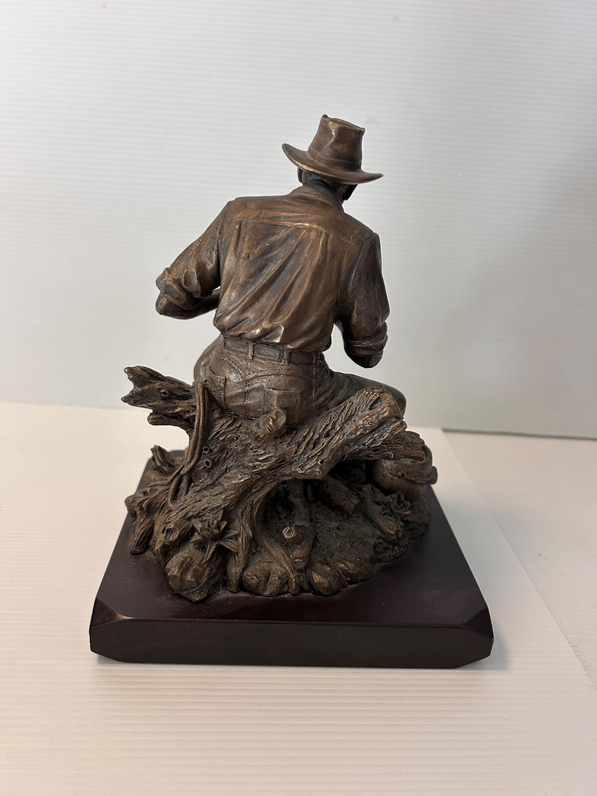 Outback Heritage Best Mates Figurine Man & Dog Bronze Style Sculpture