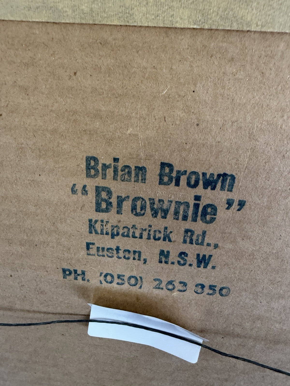 Brian Brown Brownie Original 1988 Oil Painting Murray River Euston NSW 