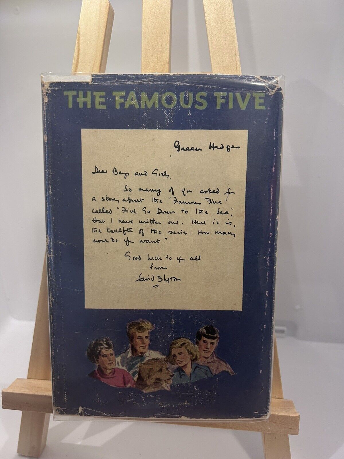 Five Go Down To The Sea. Enid Blyton Famous Five 1954 Edition With Dust Jacket