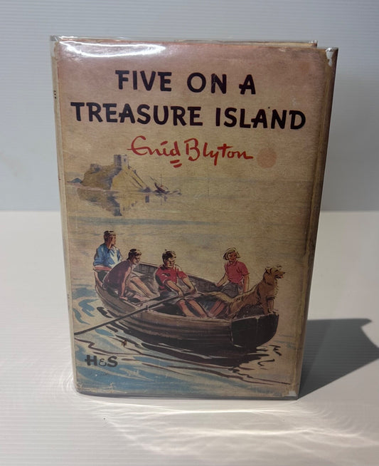 Enid Blyton Five on a Treasure Island 1953 HC DJ 10th Impression H&S