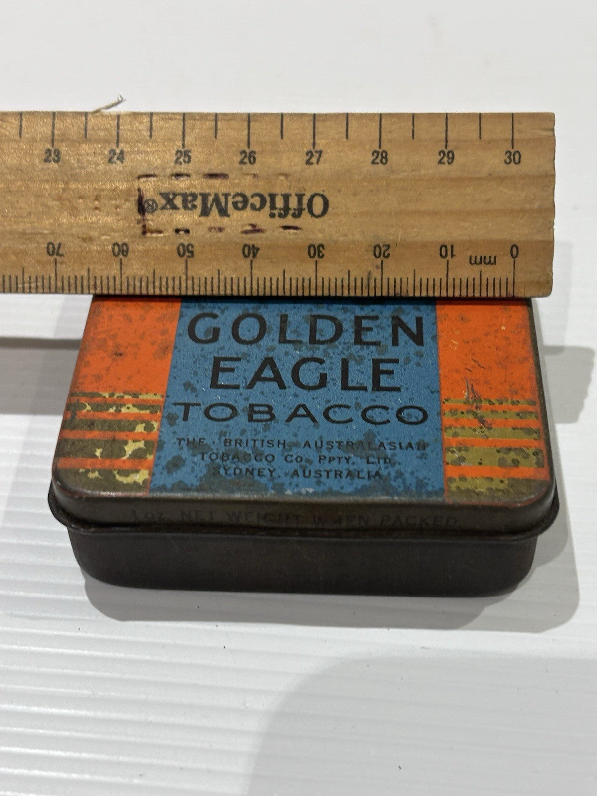 Vintage Golden Eagle Tobacco Tin – British Australasian Co. Sydney