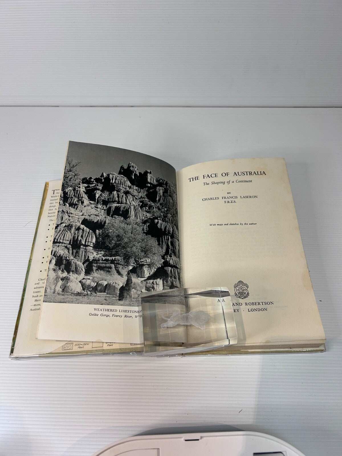 The Face of Australia Charles F Laseron 1954 HC DJ Angus & Robertson 2nd Ed