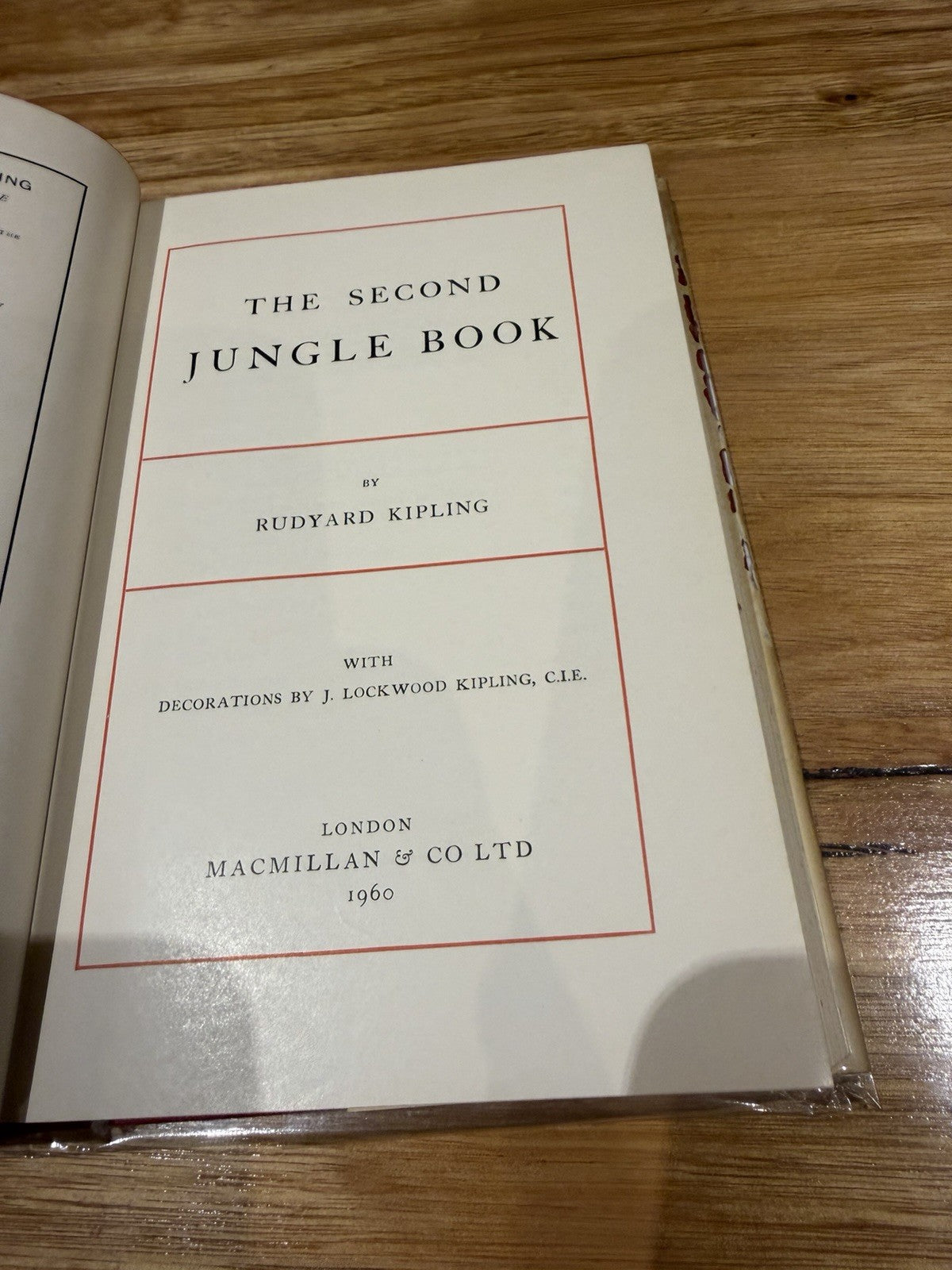 Rudyard Kipling Second Jungle Book 1960 Macmillan Library Ed HC DJ Illustrated