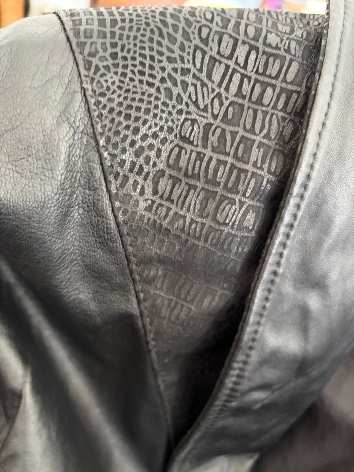 Vintage Black Leather Jacket – Exclusive Leather Ranch – Size 14