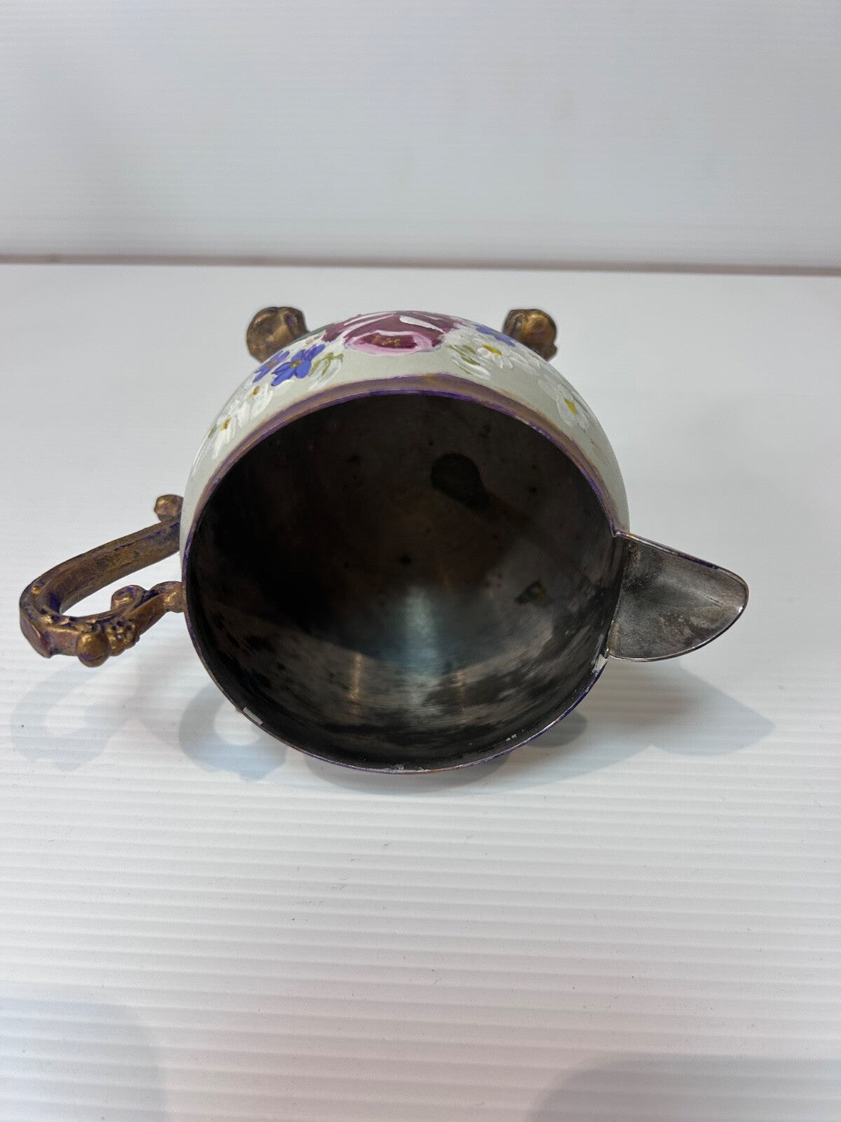 Antique Silver Plated Tea Set Refurbished Hand Painted by Beverley Shearer 2007