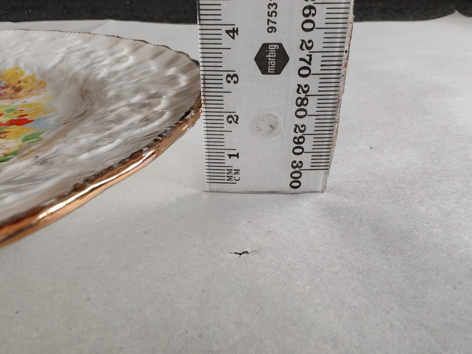 Vintage Alfred Meakin Scenic Plate – Embossed Floral Rim - England