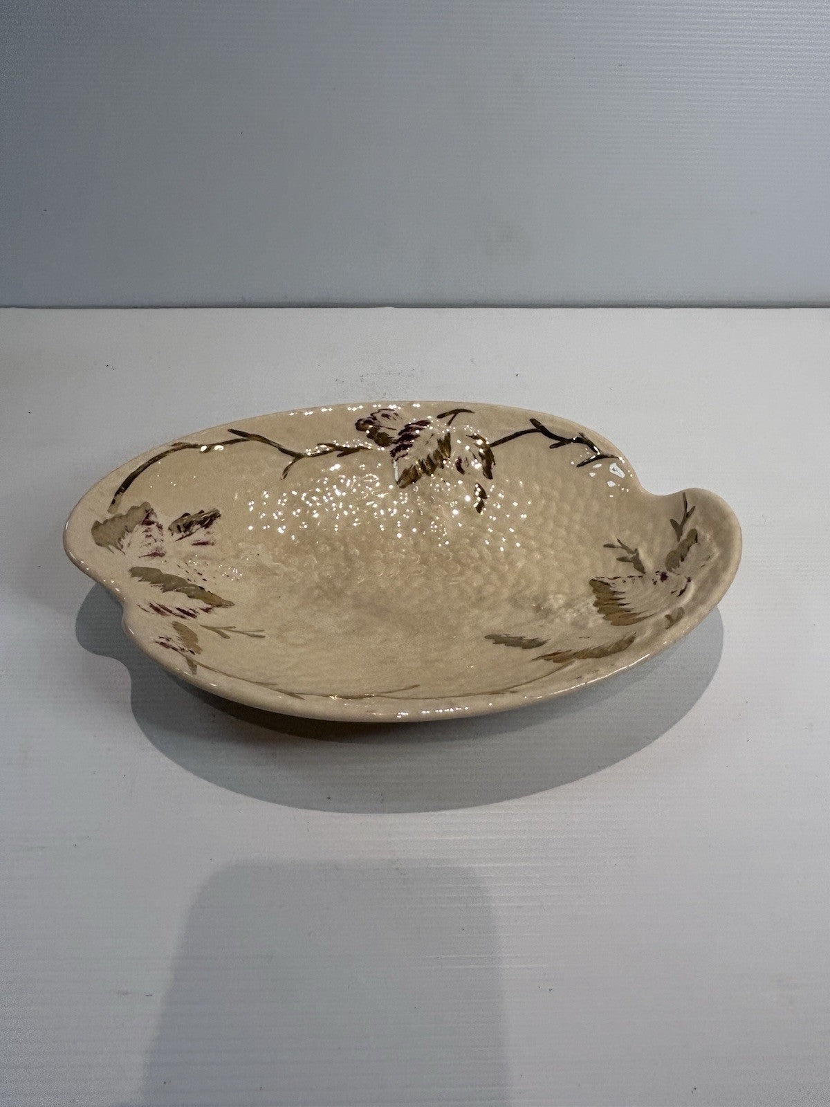 Wade Gold Blush Handpainted Oval Dish Approx 25cm Vintage Art Pottery