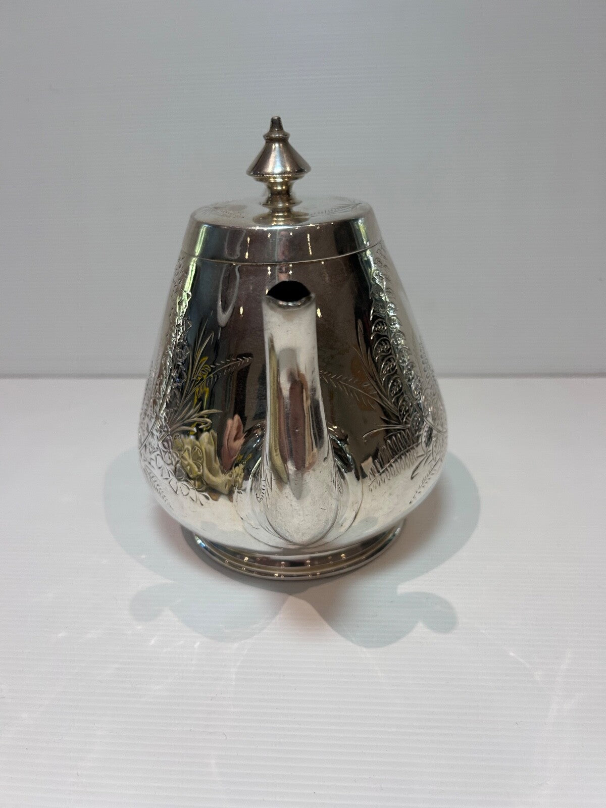 Antique Silver-Plated Teapot Richard Richardson Sheffield c1890s engraved