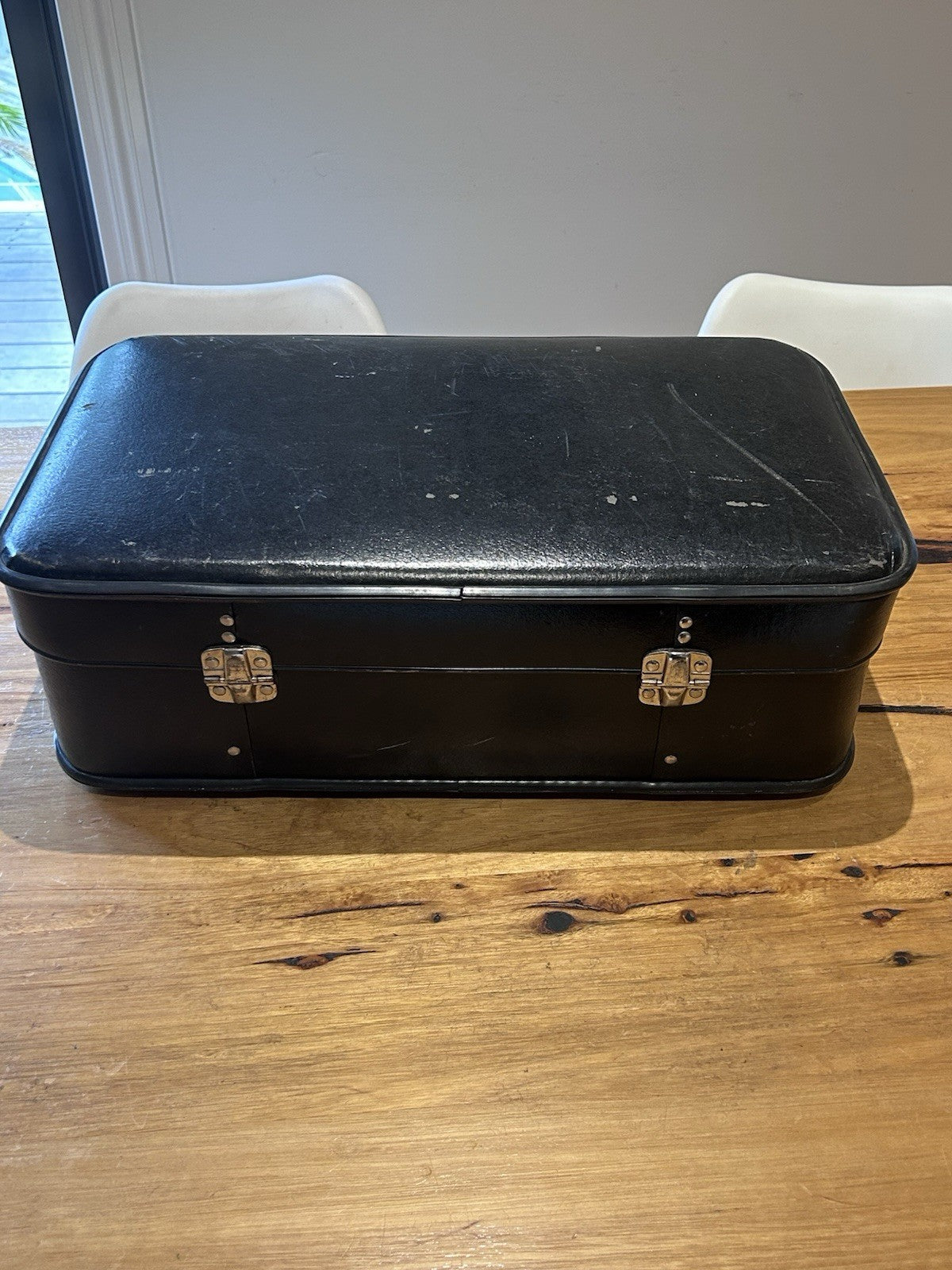 Vintage 1950s P&O Orient Lines Cabin Suitcase Orcades Cheney Latches 54x33cm