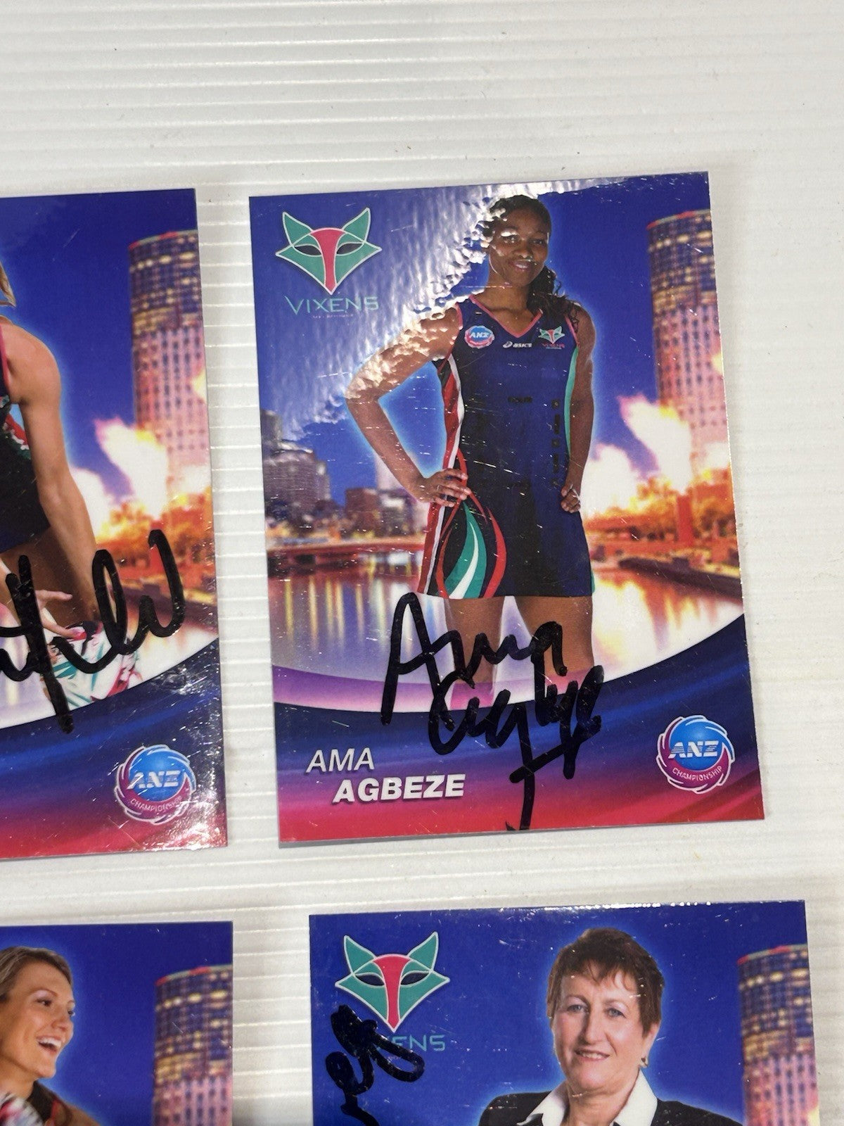 2009 Melbourne Vixens Signed Card Set Netball Premiers McMahon Chatfield
