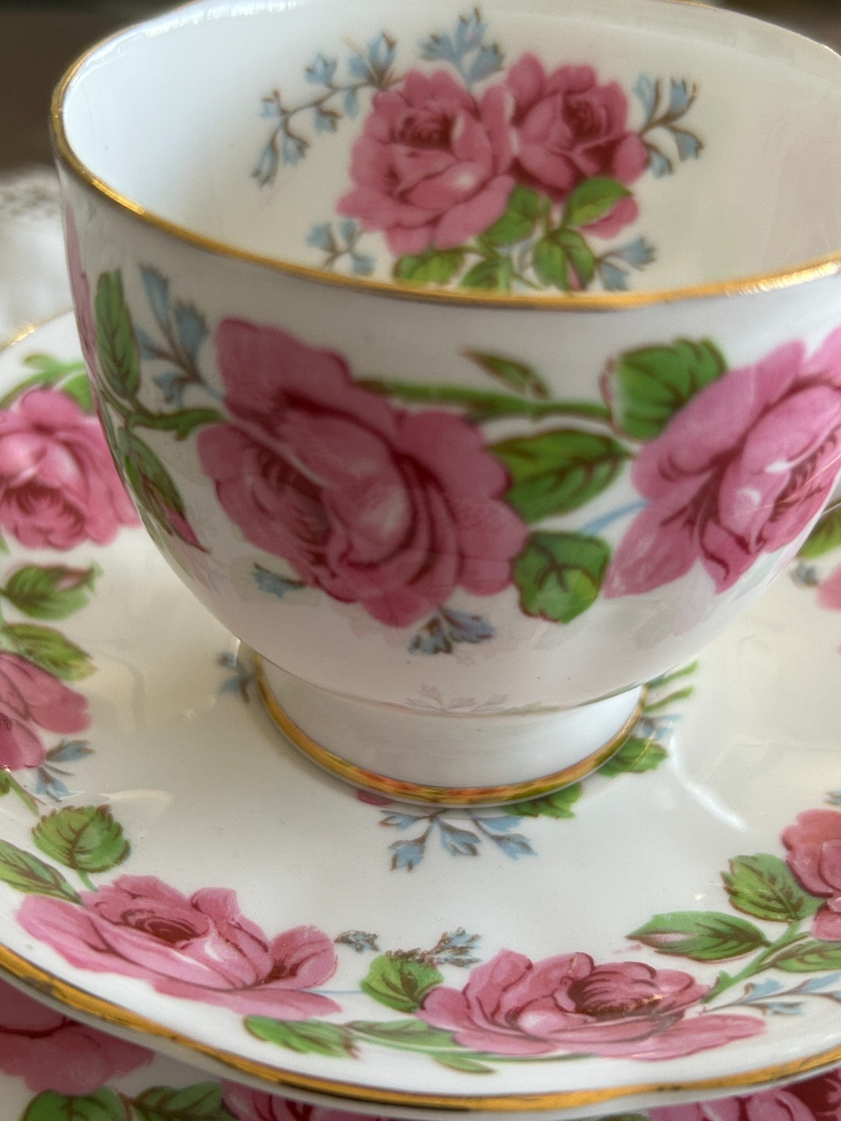 Queen Anne | Lady Alexander Rose | Trio Fine Bone China | English Pink Roses