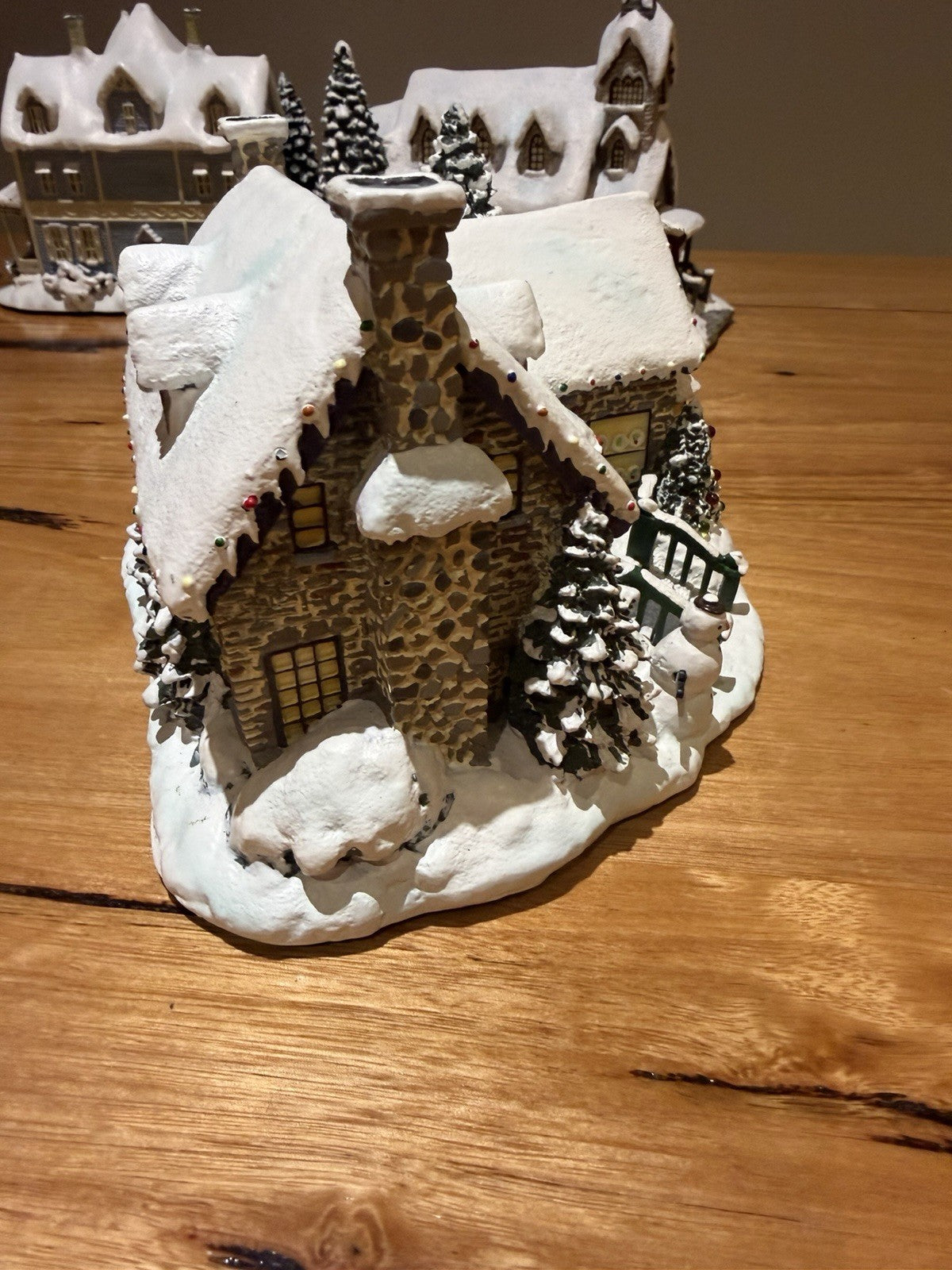 Hawthorne Village Thomas Kinkade Yuletide Bakery Christmas Village With Cord