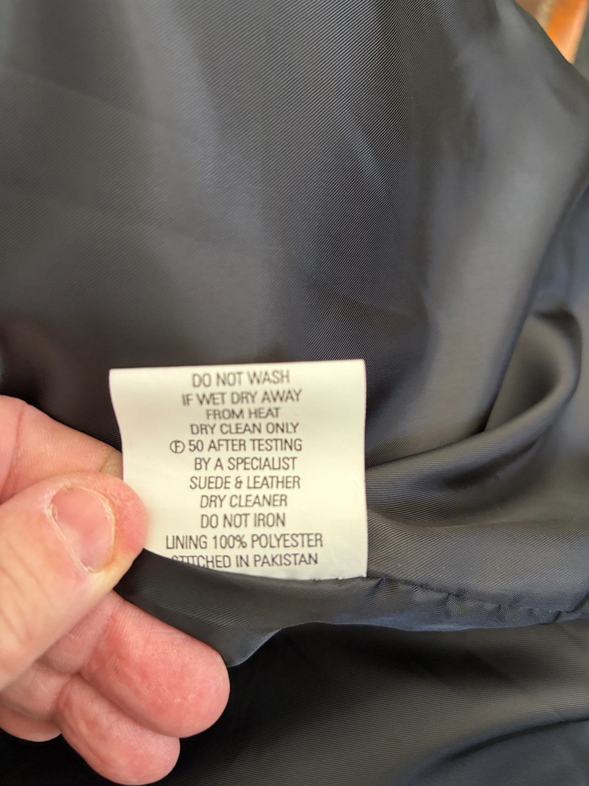 PROUDS Genuine Lambskin Leather Black Long Coat Jacket 2XL Button Front