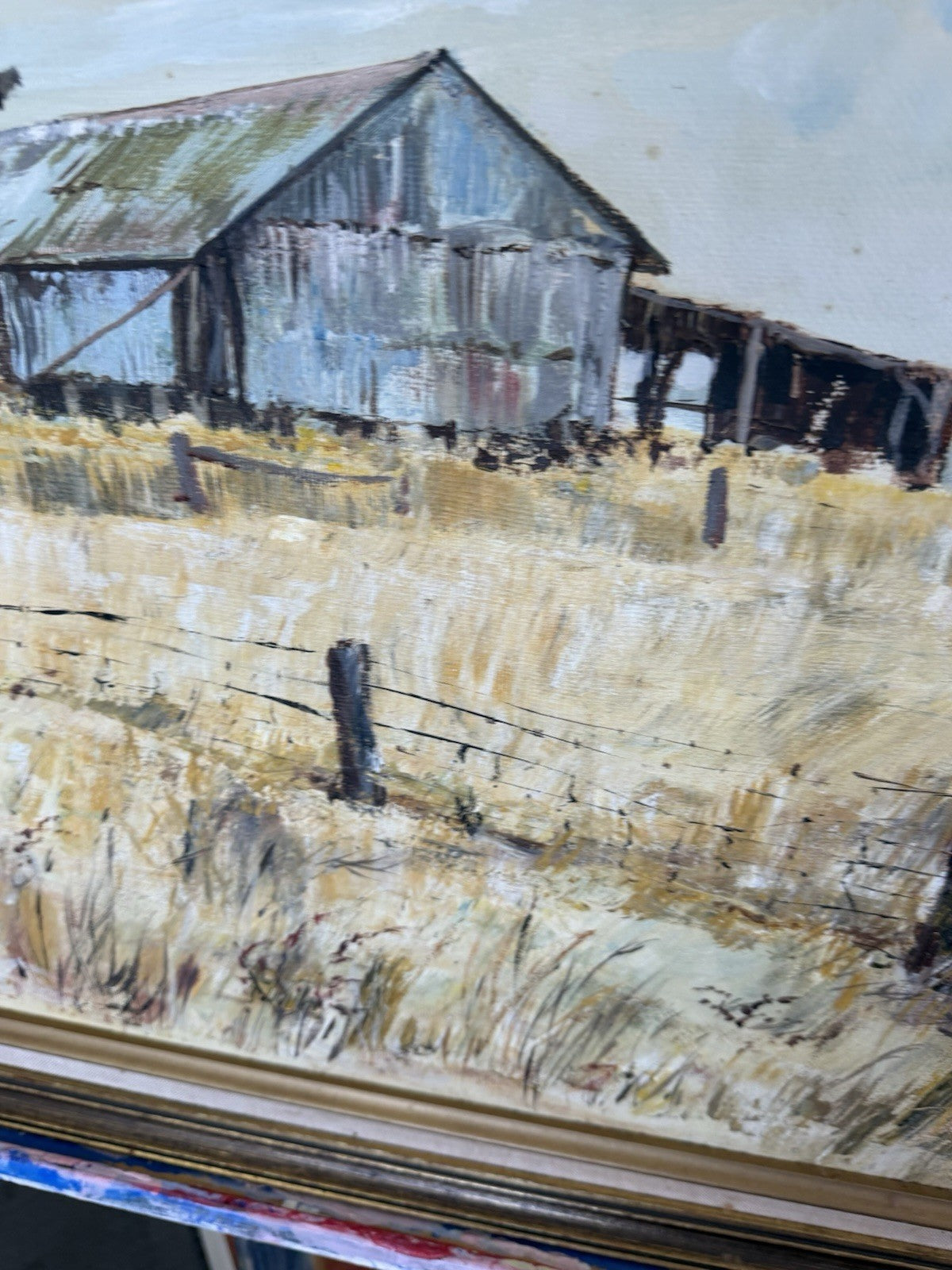 Lyn Robins Original Oil Painting Near The Mount SA Australian Landscape Artist