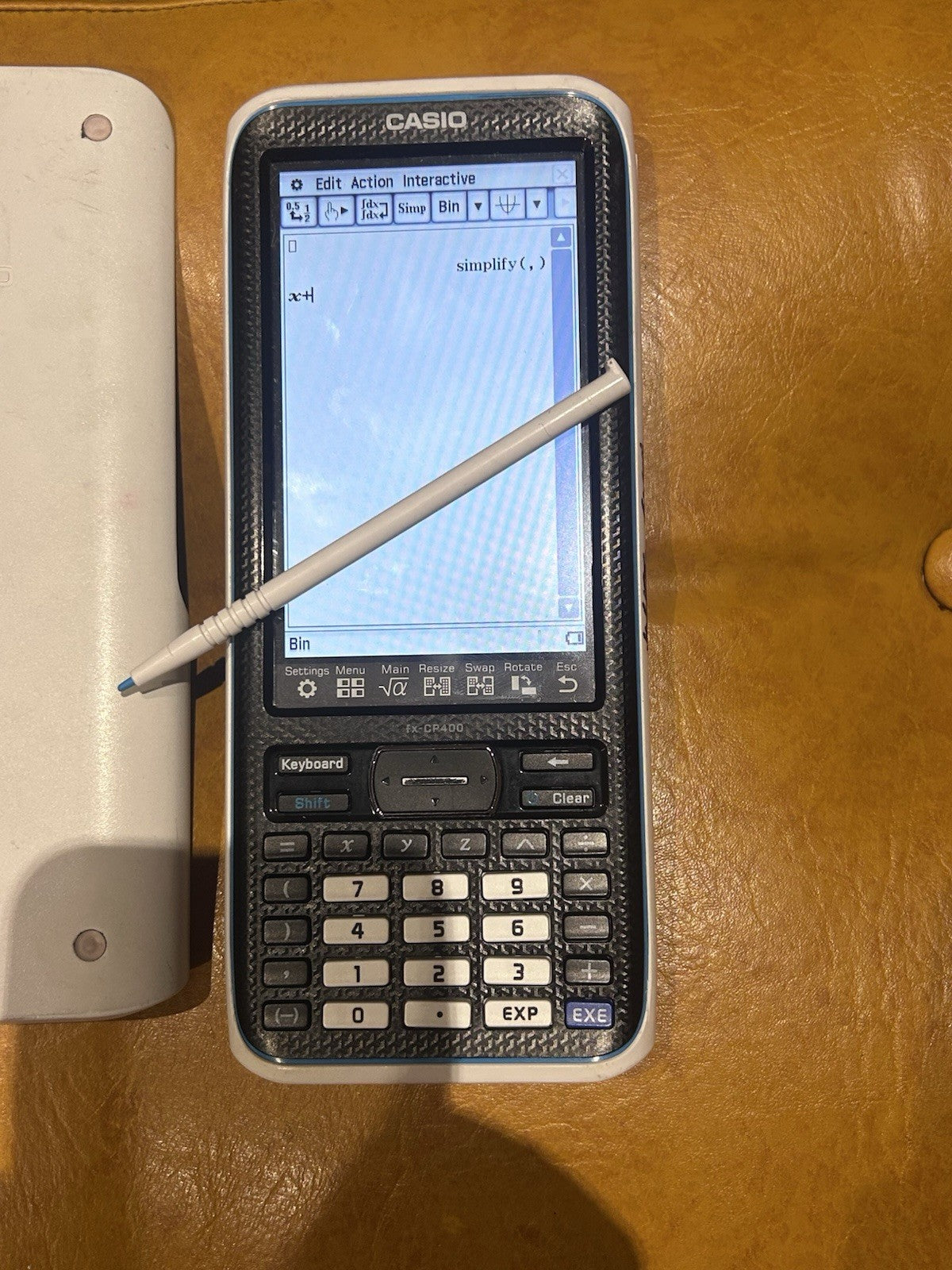 Casio fx-CP400 ClassPad II Graphing Calculator Touchscreen Stylus + Cover Works