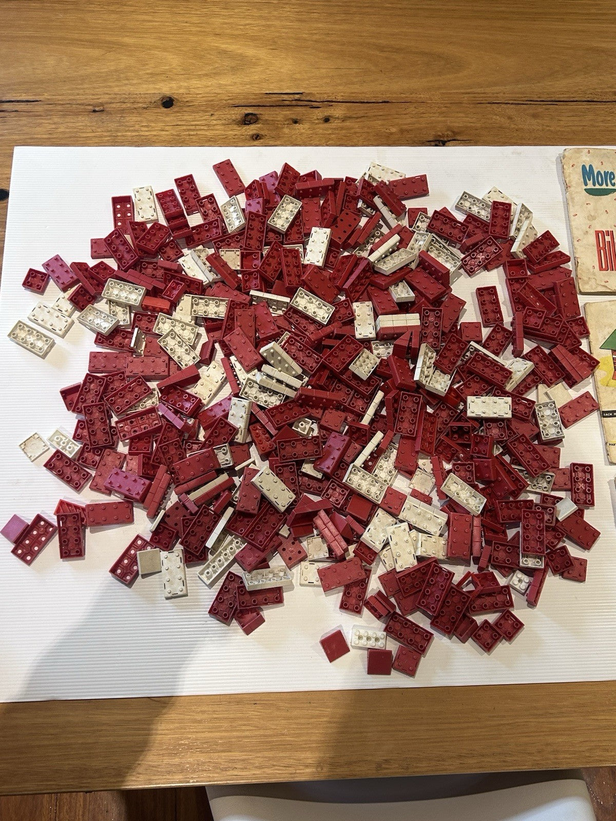 Vintage Bilda-Brix 1950s Lot ~470pcs + 3 Booklets (2 Incomplete) G.W. Murdoch